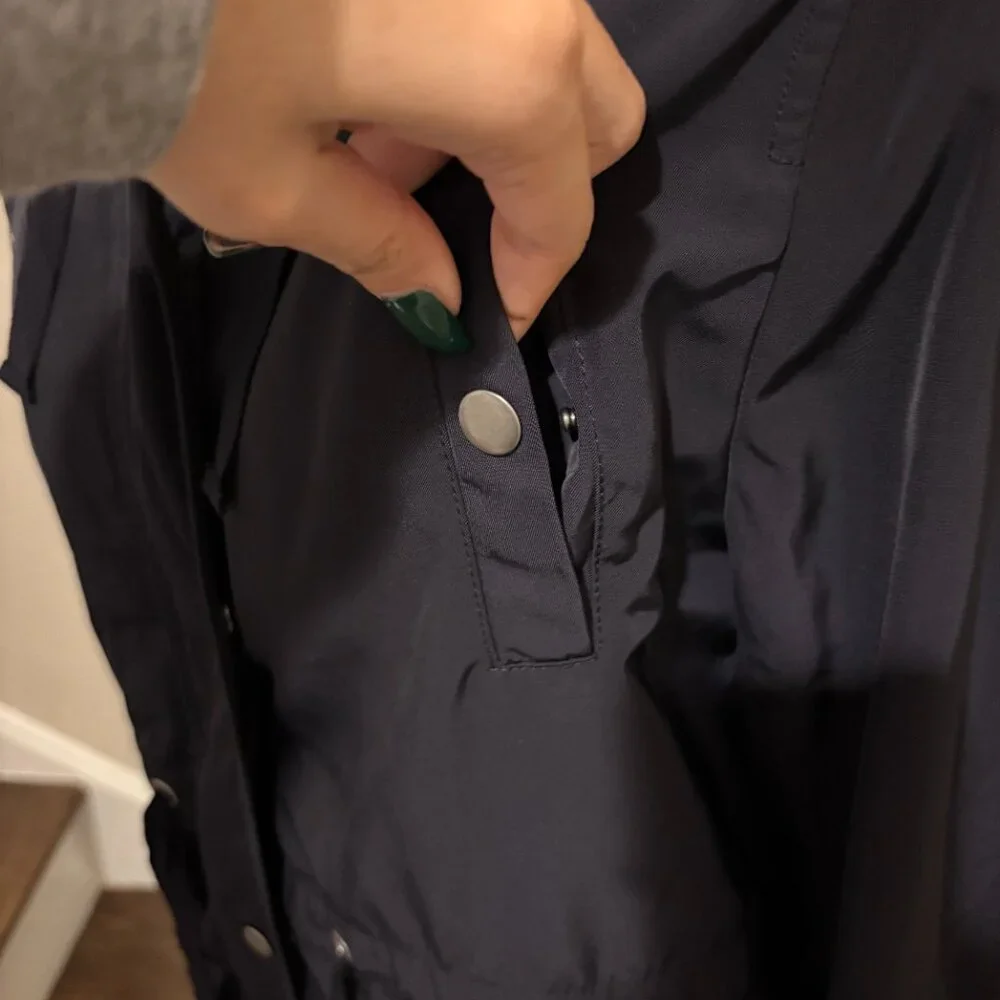 Navy Blue Raincoat | Size Medium - Picture 8 of 10